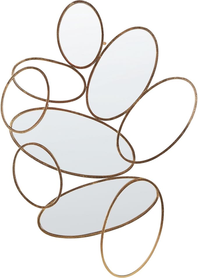 DECIZE - Wandspiegel - Goud - 113 x 77 cm - Metaal
