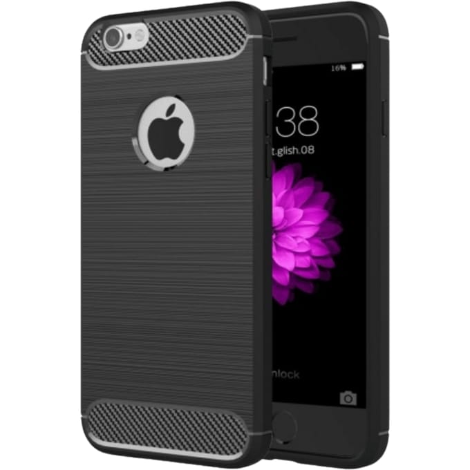Mocaa iPhone 6 / 6s Hoesje Schokbestendig Slank Zwart