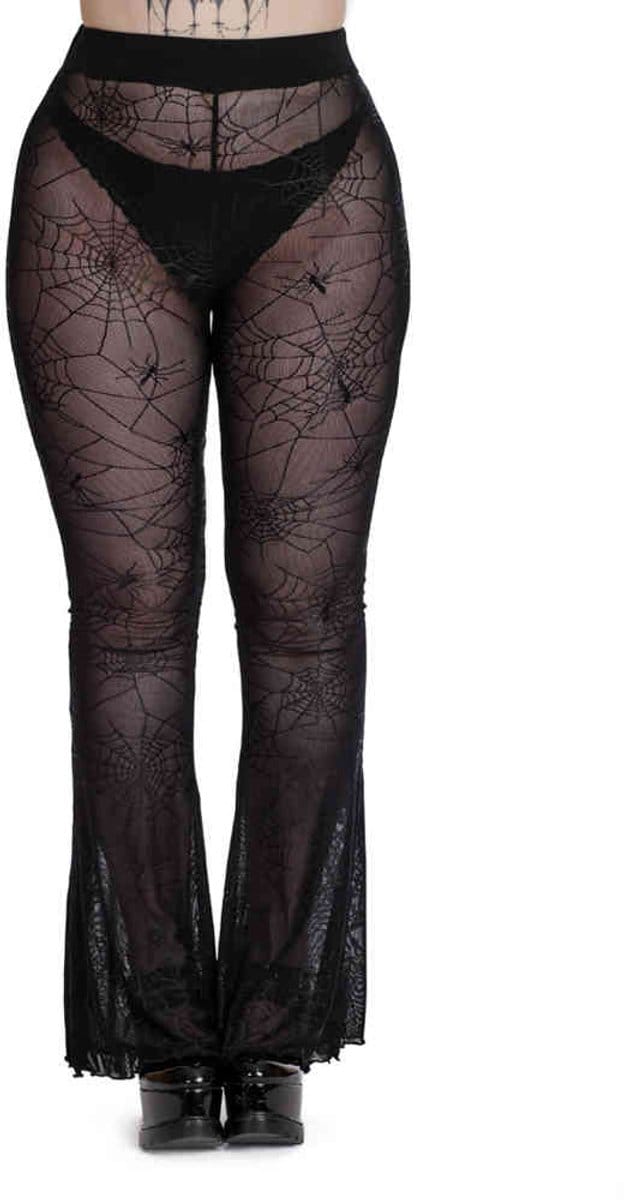 Banned - Noir Nirvana Flare Flared broek - M - Zwart