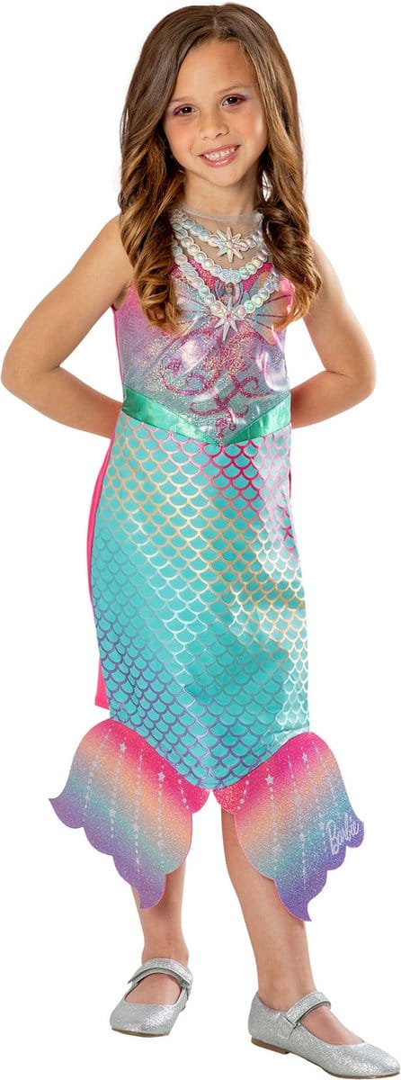 Barbie Kinder Verkleedjurkje Colour Change Mermaid Maat 122-128
