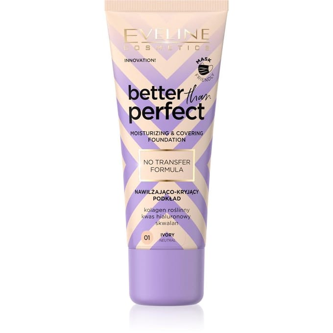 Eveline Cosmetics Better Than Perfect Moisturizing & Covering Foundation 01 Ivory Neutral