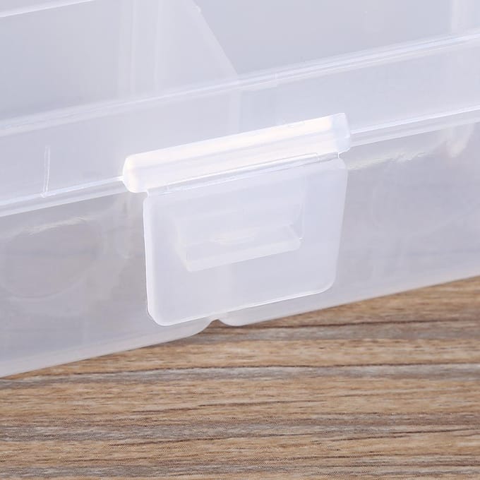 36 Vakken Verstelbare Opbergdoos Koffer Container Huis Organizer voor Oorbellen white