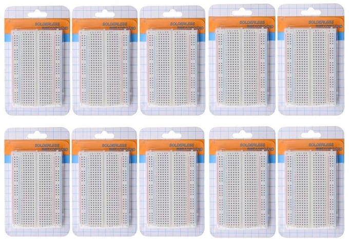 Mini Breadboard 400 Punten 10 Stuks - Prototyping Shield zonder Soldeer