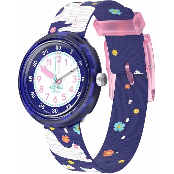 Swatch Flick Flak Fancy Cat Horloge FPNP164 Meisjes Paars blue
