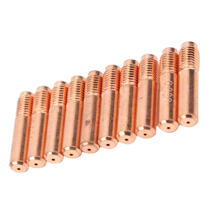 10 stuks geleidende spuitmonden koper MIG lassen contacttips vervangingsaccessoires 0,8 mm