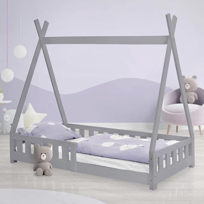 Zylo® Grondbed - Huisbed - Bed - Mintgroen - 148cm x 76cm x 141cm