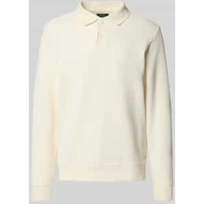 Pullover met polokraag en knoopsluiting