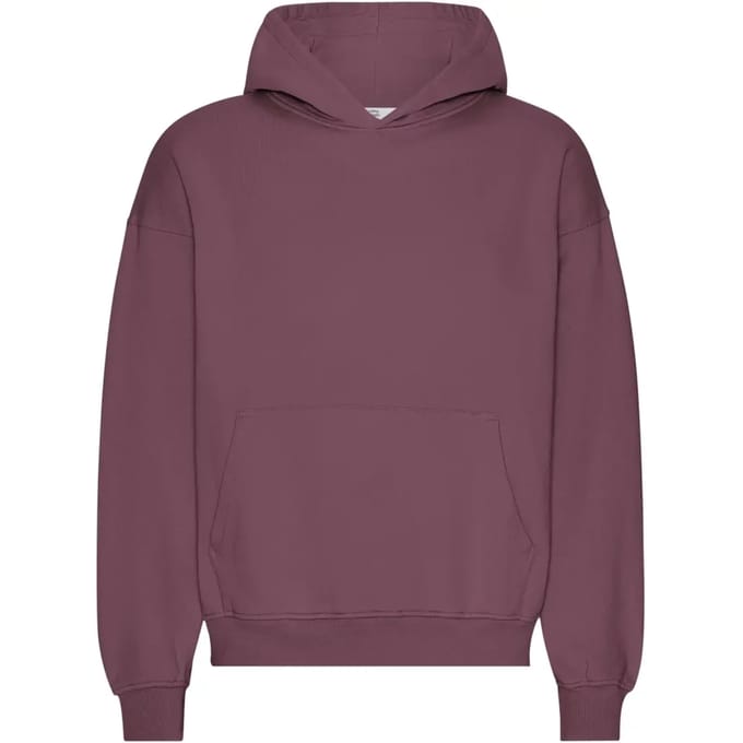 Oversized sweatshirt met capuchon Colorful Standard Organic Dusty Plum