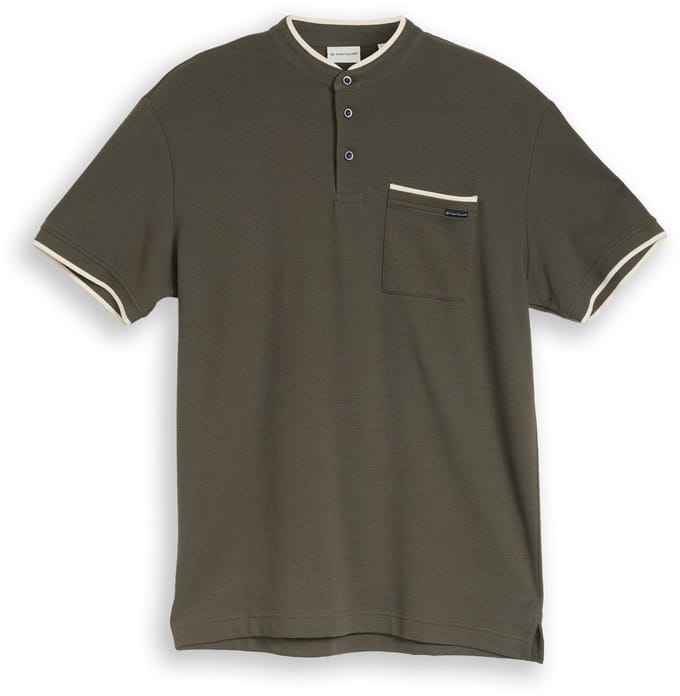 Tom Tailor - Poloshirt met borstzak - Maat S - leaf green ottoman