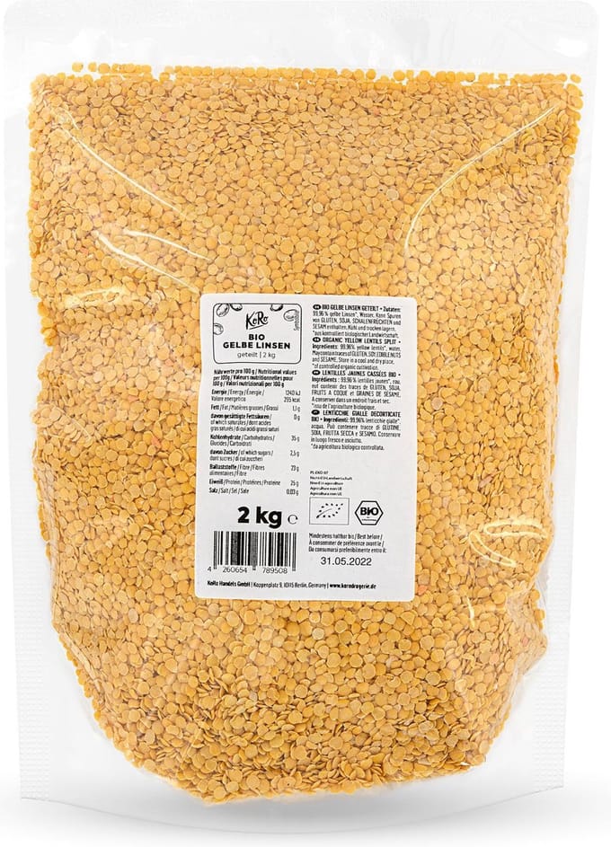 KoRo | Bio gele splitlinzen 2 kg
