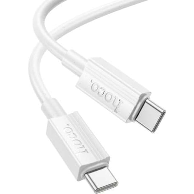 Hoco 60W USB-C naar USB-C Kabel Wit (1 meter)