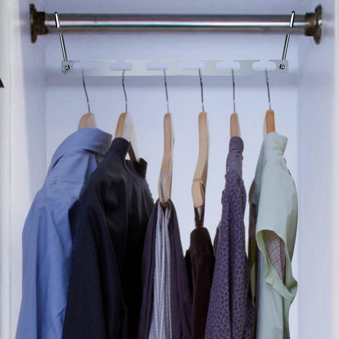 Zware Kledinghangers 2 stuks 4 stuks Metaal Multifunctioneel Opvouwbaar Wasgoedhangers(#2) white
