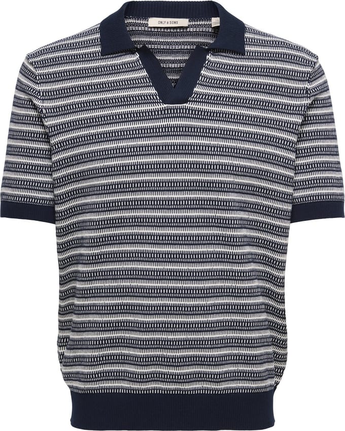 ONLY&SONS - ONSTILO LIFE REG SS SPLIT NECK KNIT NOOS - Heren - Gebreide truien
