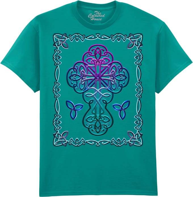 Keltisch Kruis Celtic Cross The Coloured House T-shirt M