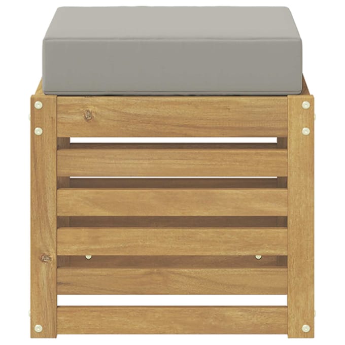 vidaXL - Buitenstoel - Bank - Massief - Acacia - Hout - Wit