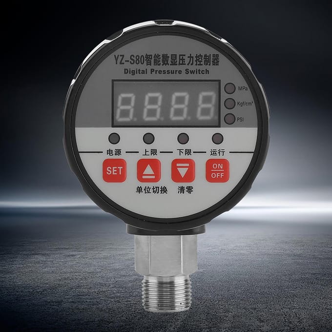 220V Digitale Drukschakelaar Controller 0 2Mpa 0.5 procent FS Nauwkeurigheid voor Waterpomp Luchtcompressor