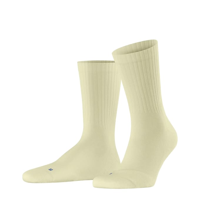 FALKE Run Rib Crew lichte padding katoen functioneel materiaal Sokken unisex beige - maat 42-43