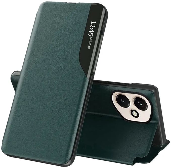 Hoesje geschikt voor HONOR 400 - Techsuit eFold Book Case - Donkergroen