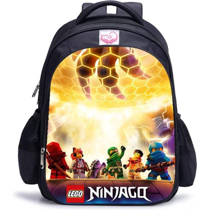 Lego Ninjago Seizoen 5 Cartoon Print Zwarte Rugzak black - medium