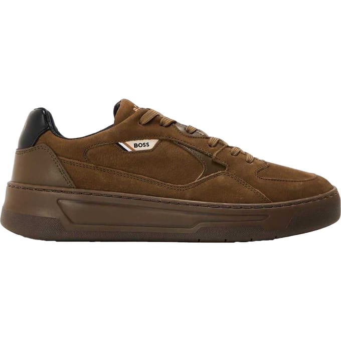 Boss Heren Baltimore Canvas Trainers (Donkergroen)