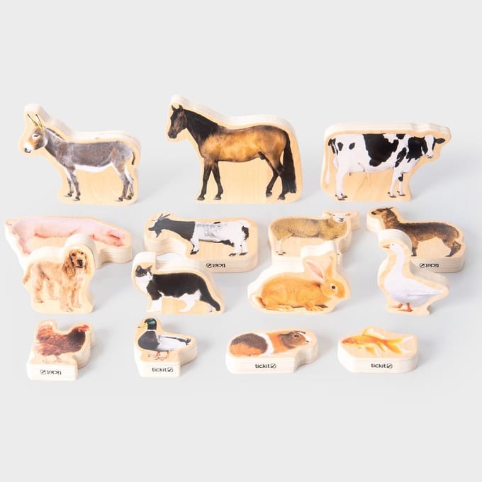 tickit® Houten Huisdieren Blokken