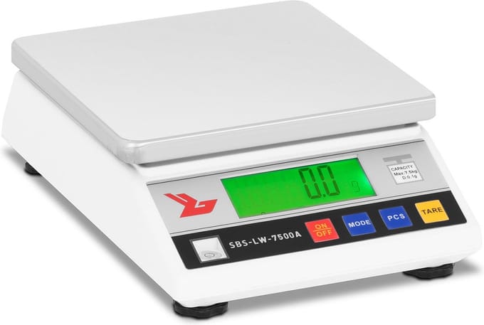 Precisieweegschaal - 7.500 g / 0,3 g - LCD - Steinberg Systems