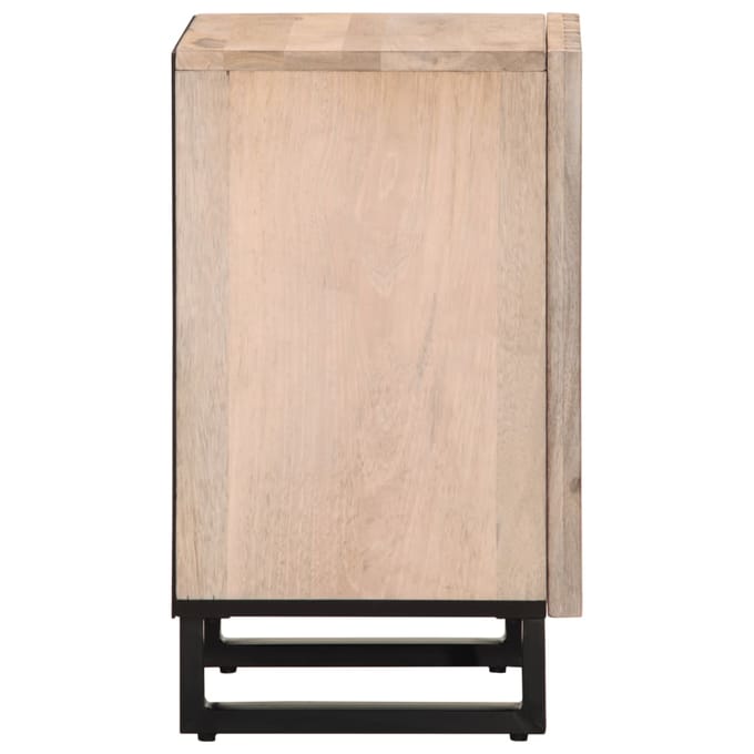 vidaXL - Badkamerkast - 38x34x58 - cm - massief - mangohout