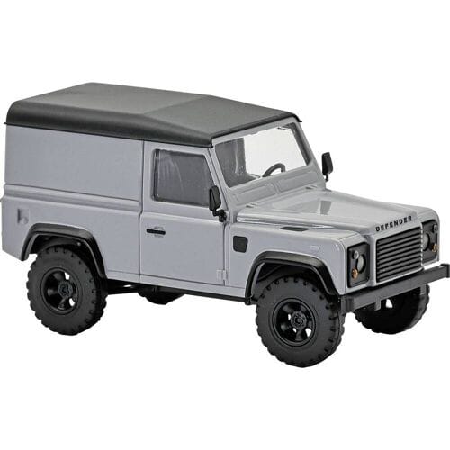 Busch 54356 H0 Auto Land Rover Defender 90 bestelwagen, zilvergrijs