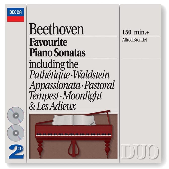 Alfred Brendel - Beethoven: Favourite Piano Sonatas (2 CD)