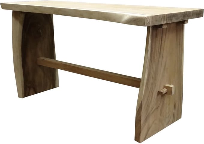 Boomstam bartafel 240x75xH110 cm - bladdikte 8 cm