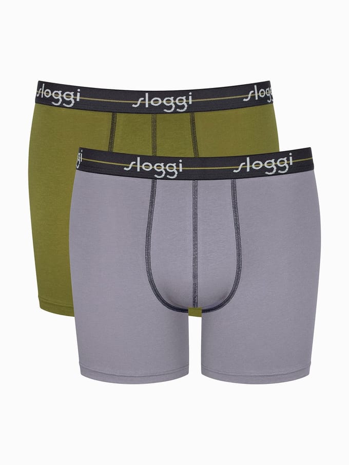 sloggi Langer Boxer Blue Start