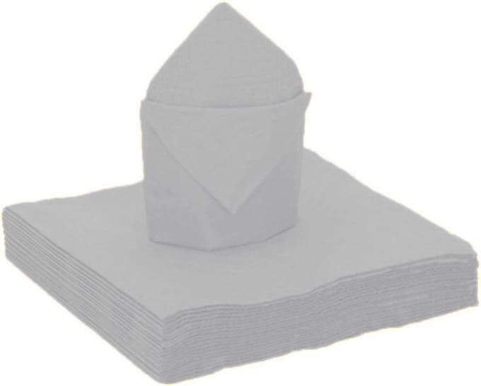 Santex feest servetten - 25x stuks - zilver - 40 x 40 cm - papier