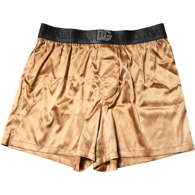 Dolce & Gabbana Beige Heren Regular Boxer Oogmasker Set Ondergoed