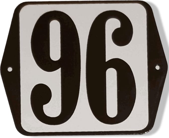 Huisnummer standaard nummer 96