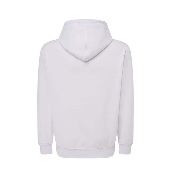 JHK Unisex effen capuchon met rits voor volwassenen (Wit)
