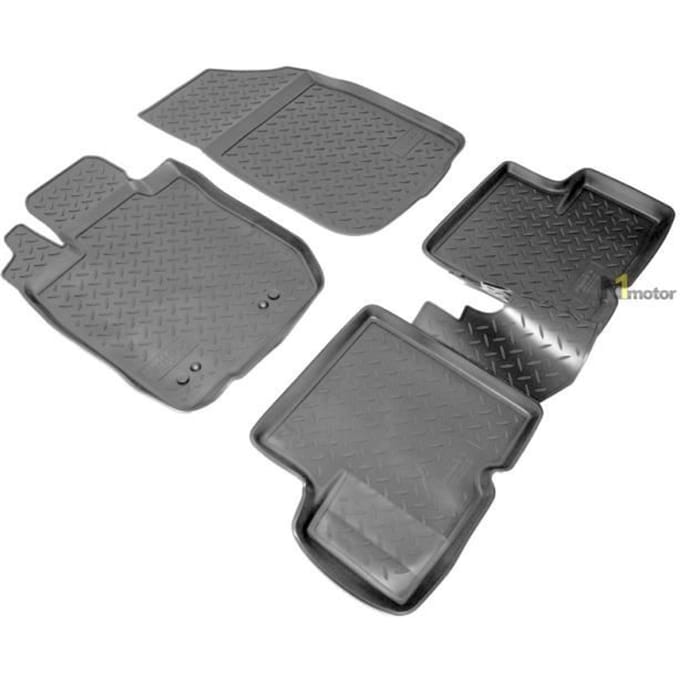 Doublures NORM | Tapis De Sol En Caoutchouc TPE Toutes Saisons Pour Dacia Dacia 2WD 2011-2017 noir