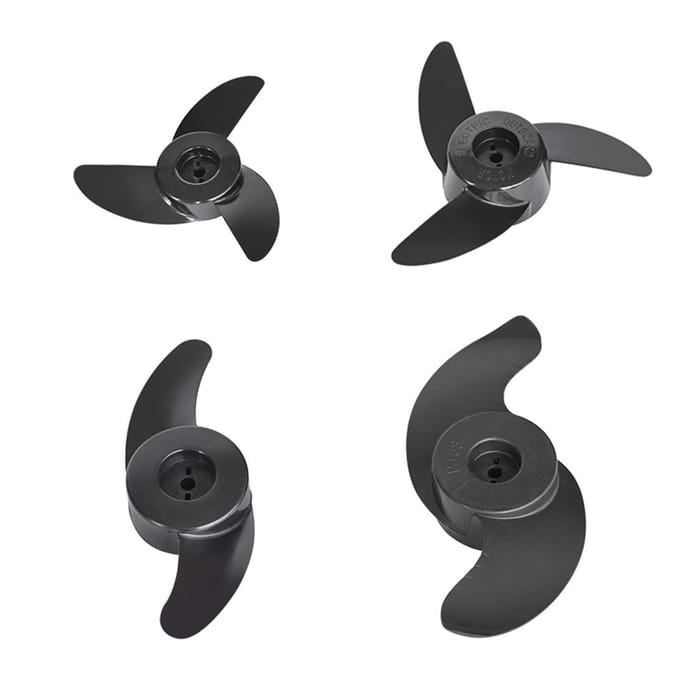 Elektrische buitenboordmotor Propeller Bootpropellerset voor scheepsboot 3-Bladed gray
