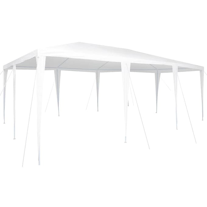 vidaXL - Partytent - Wit - 600 - x - 400 - x - 266 - cm - Polyethyleen - en - Staal