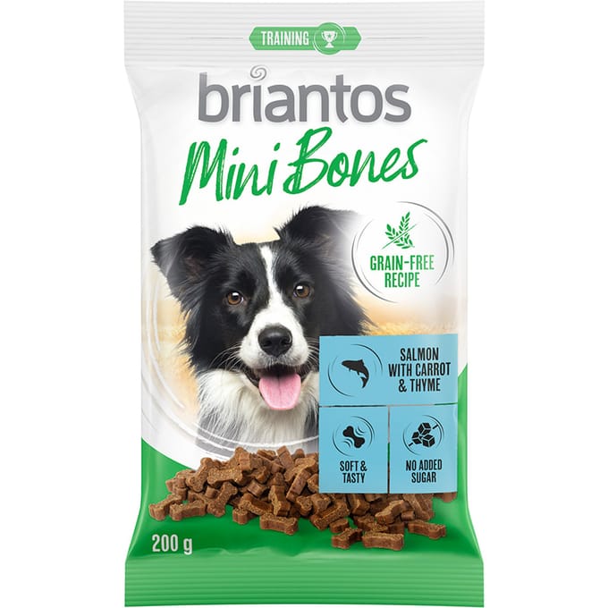 200g Briantos Mini Bones Eend, Erwten & Cranberry Hondensnacks