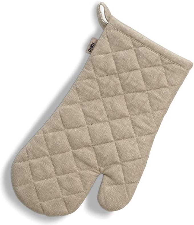 Ovenhandschoen, Katoen, Linnen, Beige - Kela | Puro