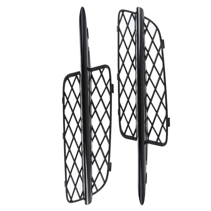 2 pièces de calandre inférieure de pare-chocs avant 51117159593 de remplacement pour X5 E70 X6 E71 2007 ?2010 black
