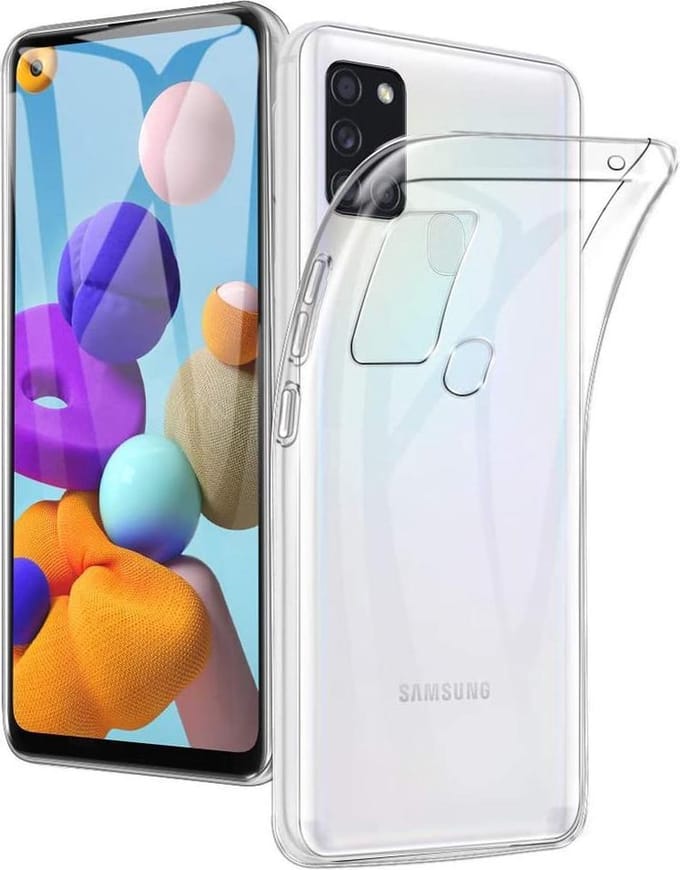 Soft Backcover Hoesje Geschikt voor: Samsung Galaxy A21S - Silicone - Transparant