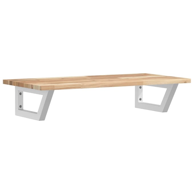 vidaXL - Badkamer - wandschap - staal - en - massief - acaciahout