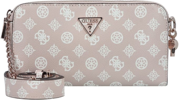 GUESS Schoudertas Eco Erica Status Crossbody Sand Logo Oud roze