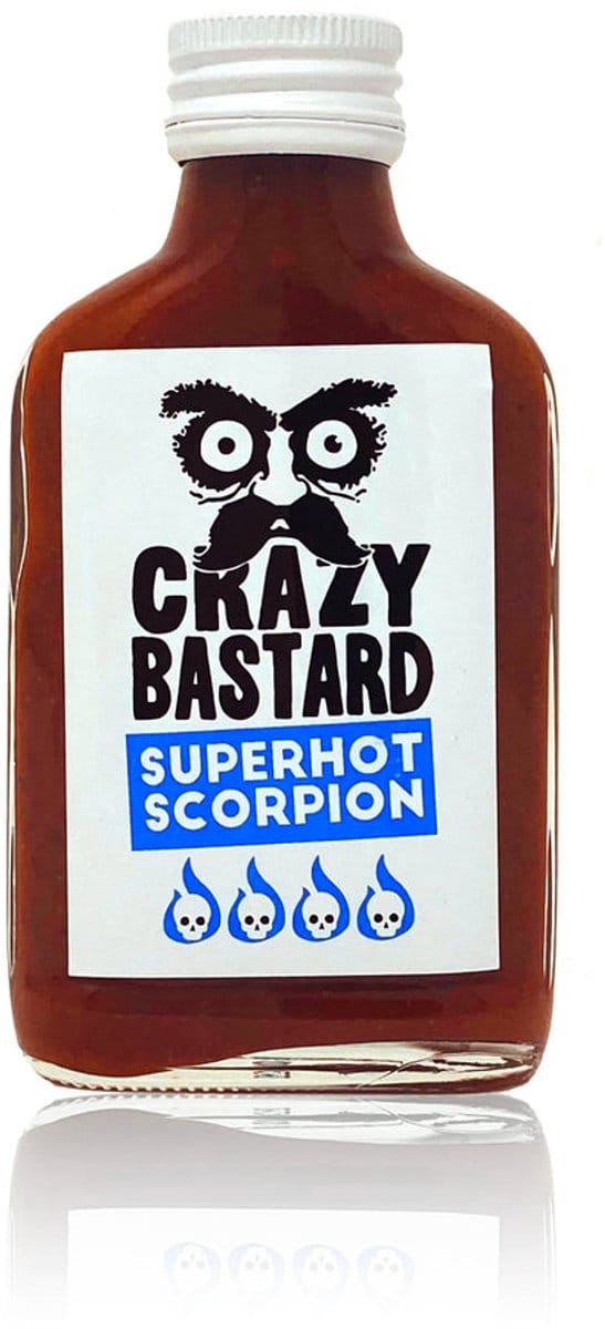 Crazy Bastard Sauce – Superhot Scorpion Hot Sauce – 100ml