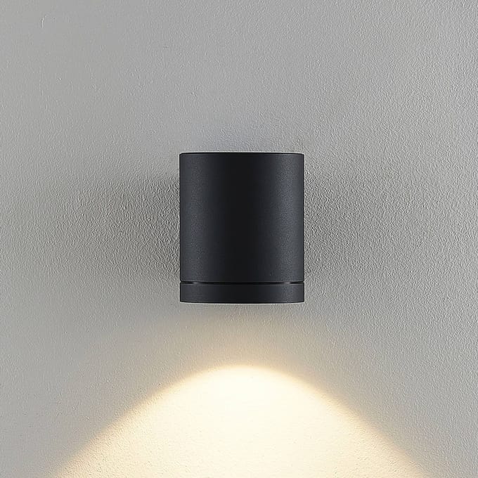 Molto Luce LED buiten wandlamp Foris Round W, antraciet