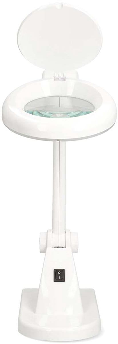 Nedis Loeplamp - LED Verlichting - Tafelklem - 2x Vergroting - Wit