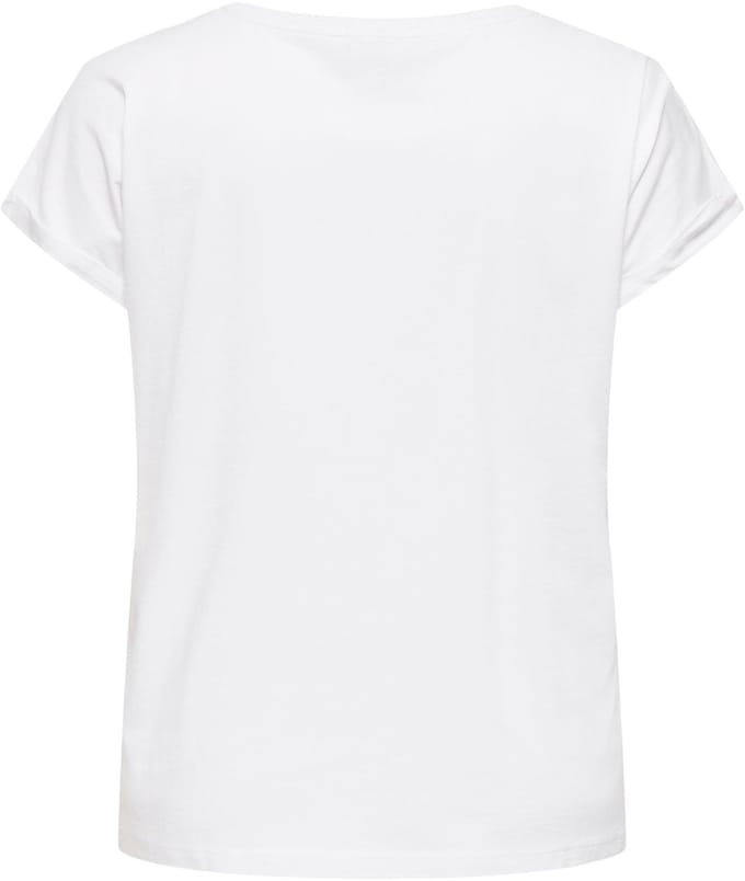 ONLY CARMAKOMA - CARMILDA S/S O-NECK AO EMB TOP JRS - Dames - Blouses