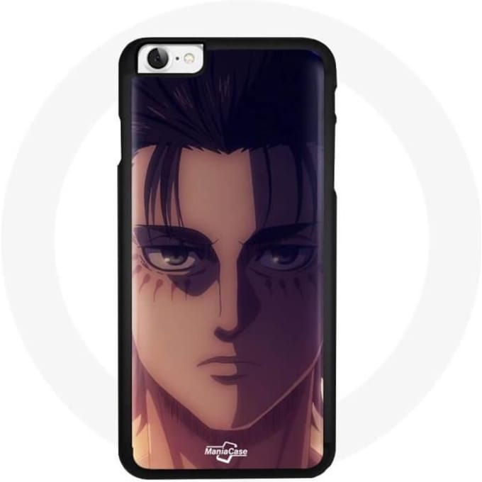 Coque Maniacase pour Iphone 7 Eren Attaque on Titans zwart