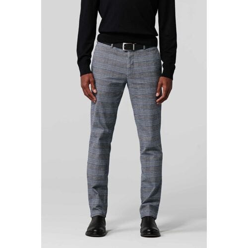 Meyer Broek Bonn Contrasting Glen Check Organic Cotton Blauw / male